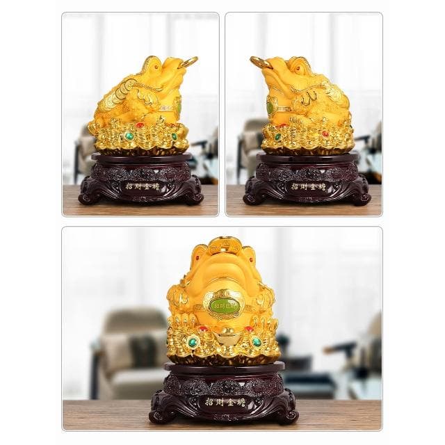 金蟾擺件招財三足蟾蜍辦公室家居金蟬裝飾品送人公司店鋪開業禮品