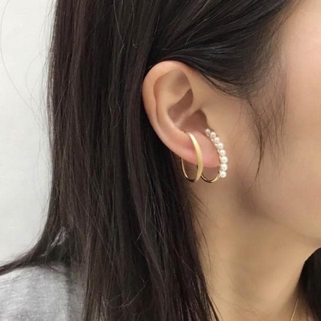 【LEESA】珍珠耳環\無耳洞耳環\復古耳環\飾品\禮物\抗敏\耳針\金色耳環\耳環\女生飾品\小香風耳環\造型耳環\耳夾\