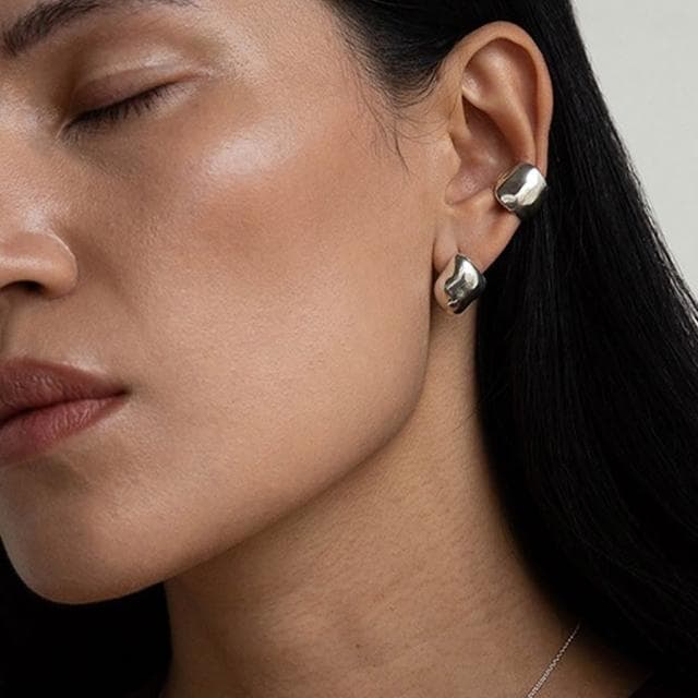 【LEESA】耳骨耳環\無耳洞耳環\韓系耳夾\耳環\飾品\韓國耳環\男女同款\耳夾耳環\耳骨夾\禮物\無痛耳夾\個性耳環\百搭\