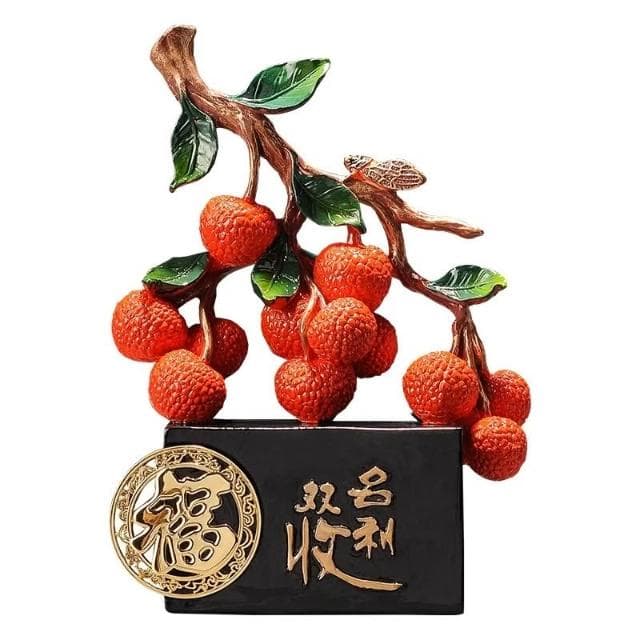 荔枝擺件 名利雙收招財大吉大利開業禮物搬家喬遷禮物禮品