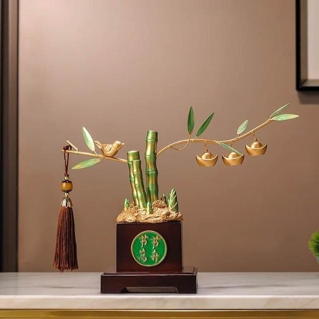 招財進寶如意擺件中式客廳玄關酒櫃辦公室裝飾品喬遷新居開業禮物