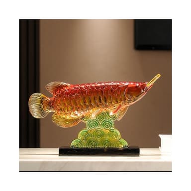 年年有餘金龍魚擺件招財客廳工藝品玄關辦公室桌面裝飾品開業禮物