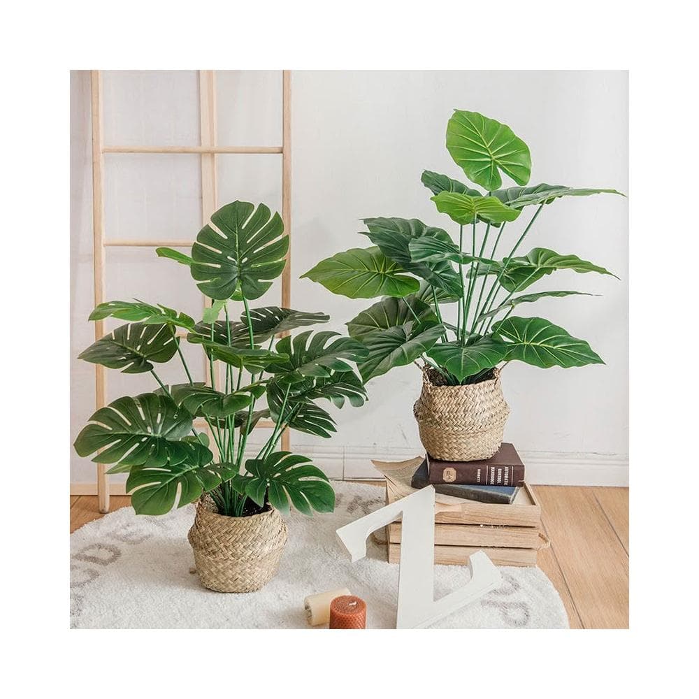 免運出貨✨北歐仿真植物 仿真盆栽 龜背竹 龜背葉 人造植物 假花假植物 室內裝飾擺件