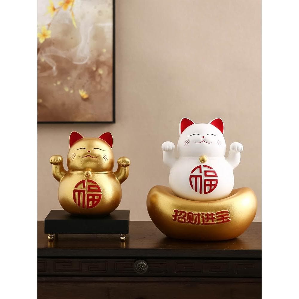 桌面擺件客廳玄關家居飾品招財貓存錢罐搬家禮物喬遷新居發財沖沖