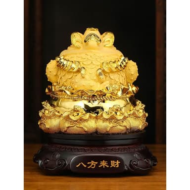 八方來財金蟾擺件招財進寶金蟬蟾蜍辦公室裝飾店鋪收銀臺開業禮物