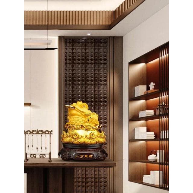 八方來財金蟾擺件招財進寶金蟬蟾蜍辦公室裝飾店鋪收銀臺開業禮物