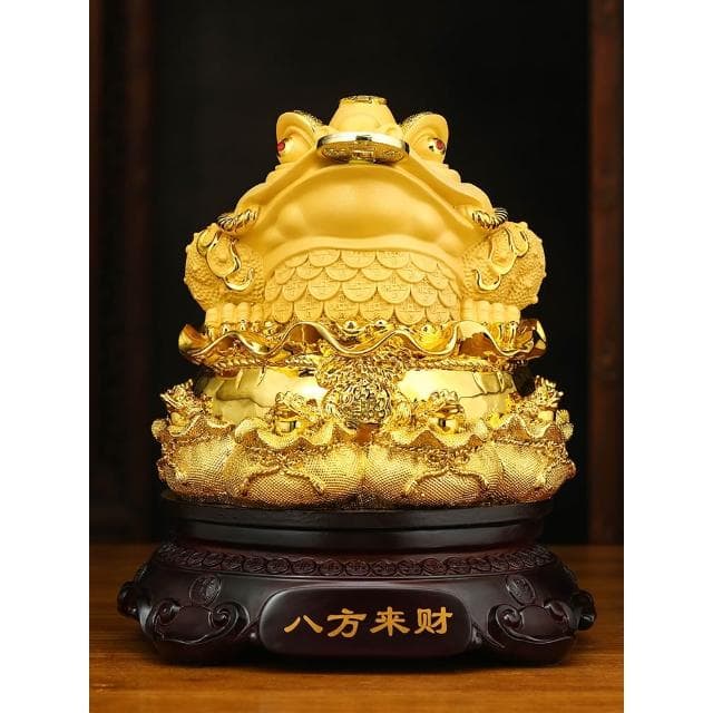 八方來財金蟾擺件招財進寶金蟬蟾蜍辦公室裝飾店鋪收銀臺開業禮物