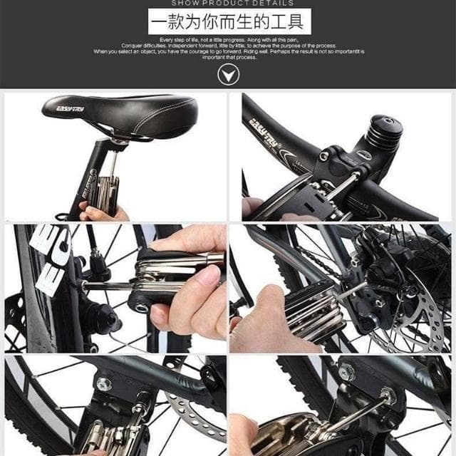 🌹闆娘精選現貨💛單車維修工具套裝 隨身工具組 腳踏車工具組 山地車維修 隨身折疊工具組 單車隨身工具組 螺絲刀 便攜單車工具