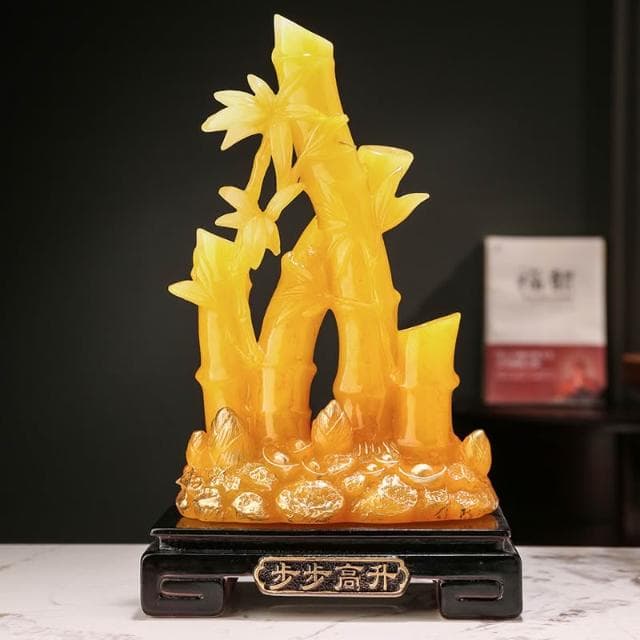步步節節高升擺件玉竹子進門客廳旺宅裝飾品玄關辦公室老師送禮物