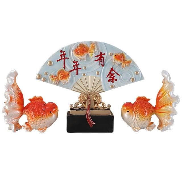 年年有餘新中式創意家居擺件玄關酒櫃電視櫃客廳裝飾品喬遷送禮物