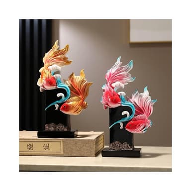 年年有餘如魚得水招財擺件客廳酒櫃電視櫃錦鋰家居裝飾品喬遷禮物