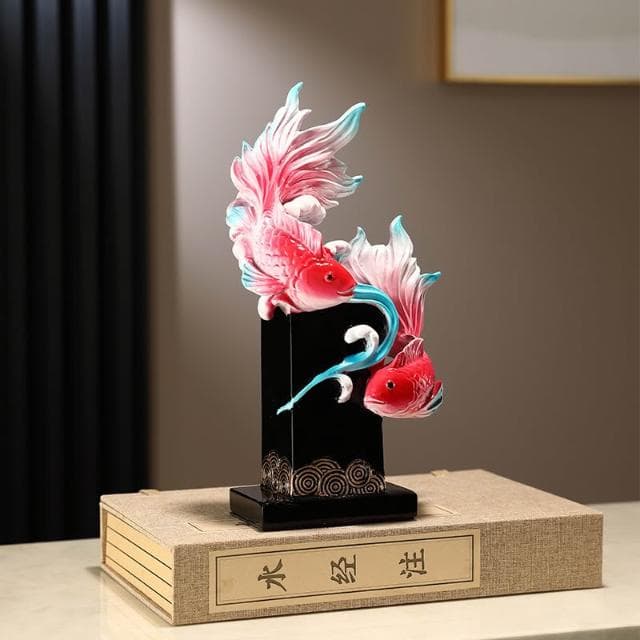 年年有餘如魚得水招財擺件客廳酒櫃電視櫃錦鋰家居裝飾品喬遷禮物