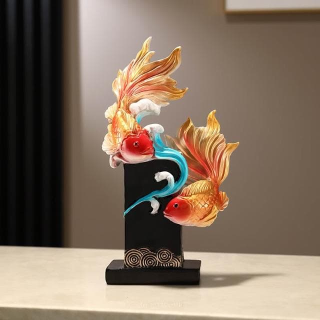 年年有餘如魚得水招財擺件客廳酒櫃電視櫃錦鋰家居裝飾品喬遷禮物