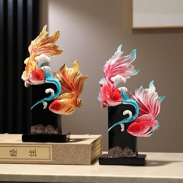 年年有餘如魚得水招財擺件客廳酒櫃電視櫃錦鋰家居裝飾品喬遷禮物