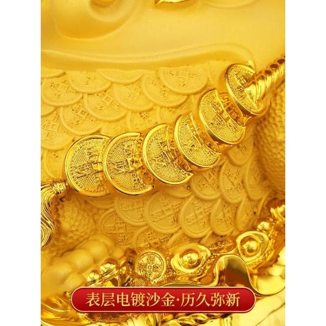 八方招财金蟾摆件蟾蜍聚财客厅玄关办公室前台装饰品店铺开业送礼