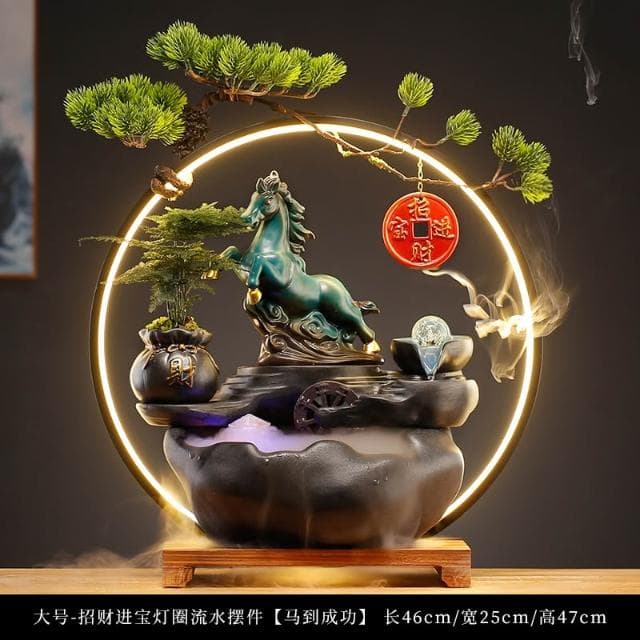 招财猫摆件流水生财生意兴隆摇手猫办公室装饰桌面收银台开业礼物