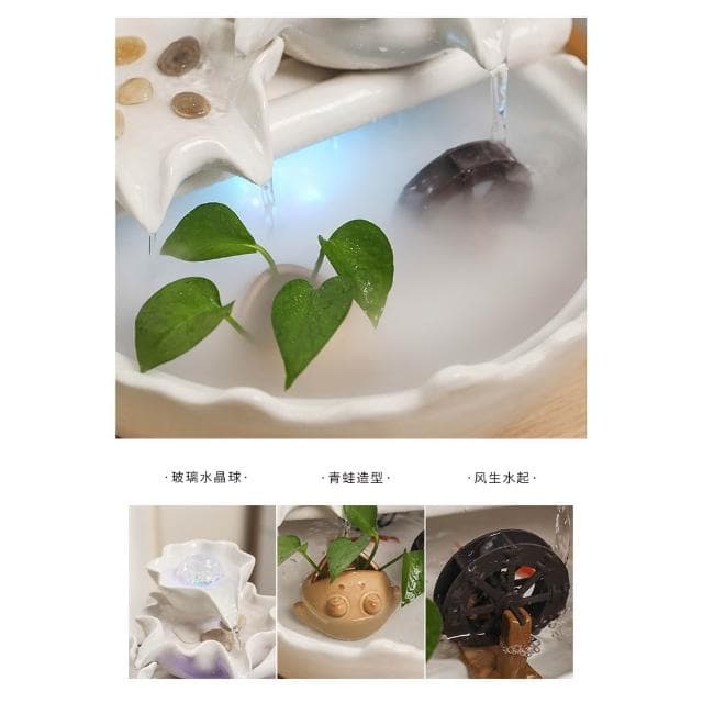 招財水流盆 風水輪 招財水車 流水擺件 聚寶盆 時來運轉 陶瓷 流水盆 流水擺飾 水流擺件 風水擺飾 開幕 喬遷 禮物