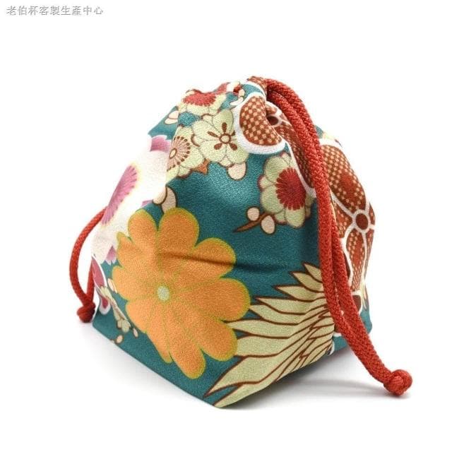 和服手袋 日本和風小包 手拎包布藝櫻花包 零錢雜物包