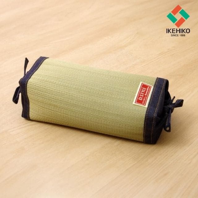 【IKEHIKO】藺草角枕Mile30x15cm｜新年禮物 日式角枕 辦公室枕頭 除臭枕頭 可調整高度枕頭  天然材質   透氣 涼爽 淨化空氣 消除汗臭 質感設計 牛仔褲丹寧布