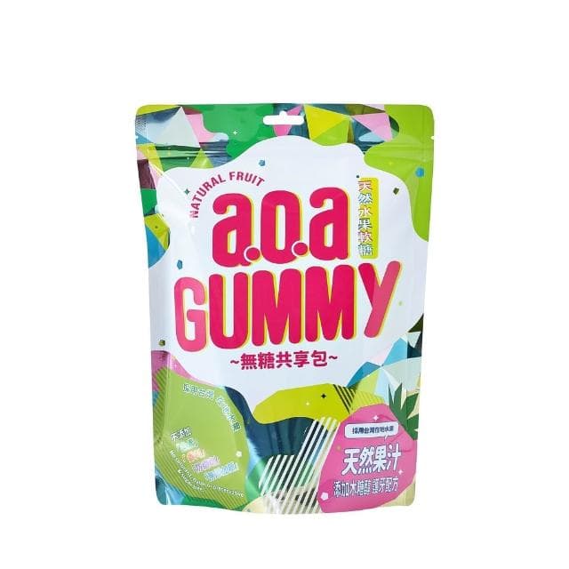 【樂莫製研所】a.o.a天然水果軟糖 - 無糖共享包- 225g(百香果/檸檬/草莓)無糖軟糖 低卡軟糖 幼稚園禮物 幼兒園生日禮物 幼稚園分享禮 無糖糖果  aoa