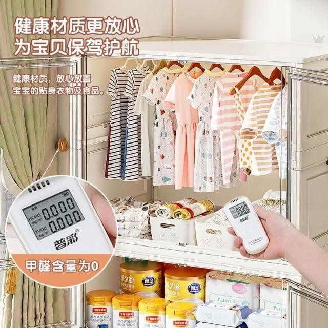 免安裝寶寶衣櫃兒童衣服塑膠收納箱嬰兒小衣櫥家用零食玩具儲物櫃