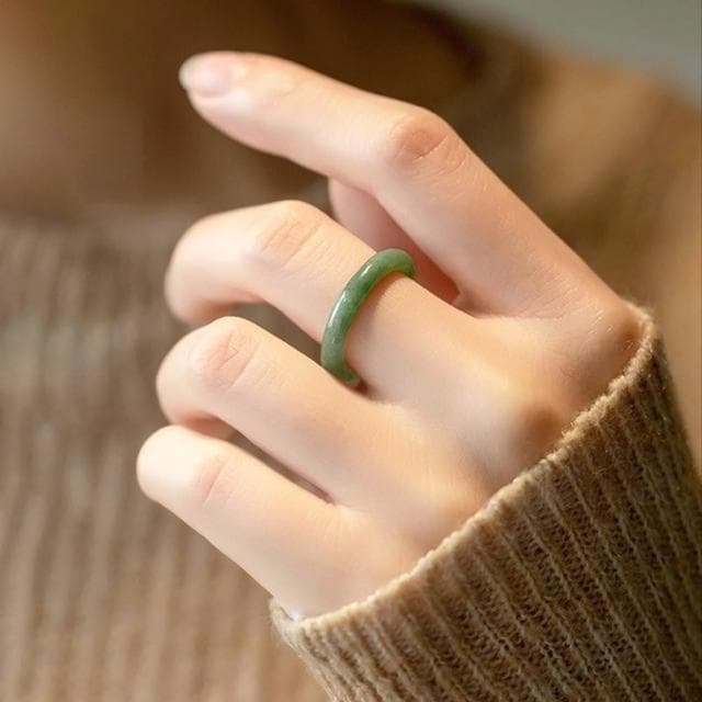 【EMMA SUE】翡翠戒指 情侶對戒 玉石戒指 復古吊墜 食指戒 飾品 首飾 禮物 尾戒 翡翠 指環 玉器 復古吊墜