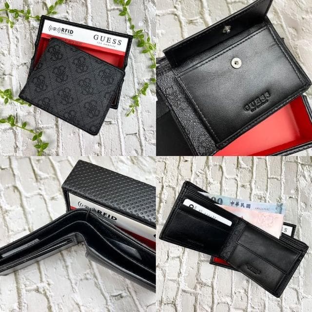 【GUESS】GUESS 皮夾 短夾 現貨 銘版 錢包 ❤️父親節 情人節卡夾 送禮 現貨 情人節禮物 配件