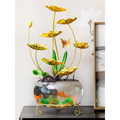魚缸迴圈流水擺件 招財特大號客廳電視櫃旁裝飾品 開業喬遷禮物 玄關擺件