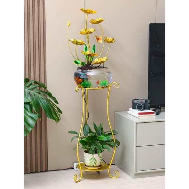 魚缸迴圈流水擺件 招財特大號客廳電視櫃旁裝飾品 開業喬遷禮物 玄關擺件