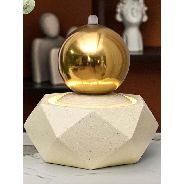 招財高端輕奢流水噴泉擺件 現代簡約裝飾品 辦公桌面迴圈水擺件 喬遷禮物