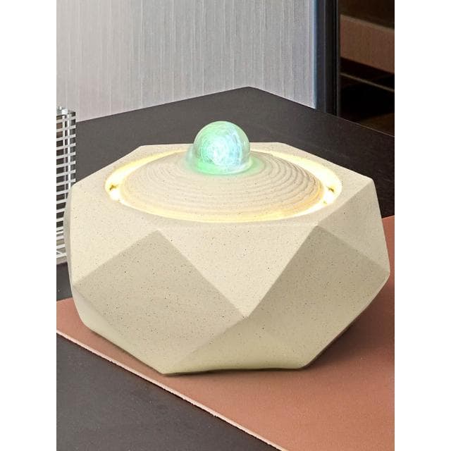 招財高端輕奢流水噴泉擺件 現代簡約裝飾品 辦公桌面迴圈水擺件 喬遷禮物