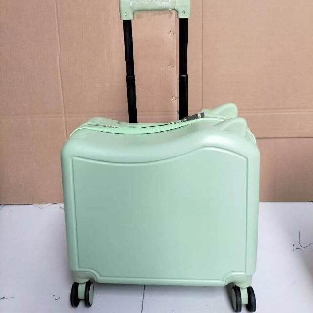 新款20寸可坐騎行兒童行李箱 可愛貓耳朵拉杆箱 密碼鎖萬向輪旅行箱