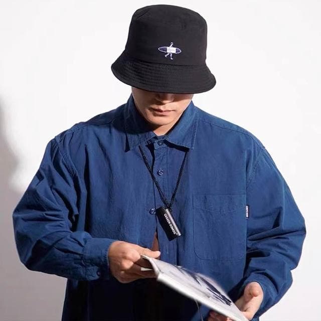 【LEEHER】漁夫帽/包頭帽/韓版帽/顯臉小/街頭風/帽子/盆帽/休閒/水洗/個性/禮物/遮陽帽/刺繡帽子/日系復古