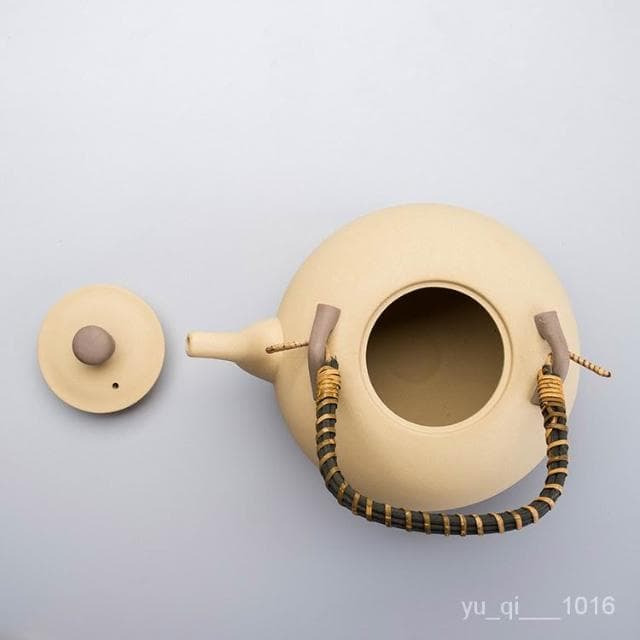 優選（破損補發）日式紫砂提樑壺煮茶壺陶瓷燒水壺煮茶器陶壺炭爐大號傢用功夫茶具