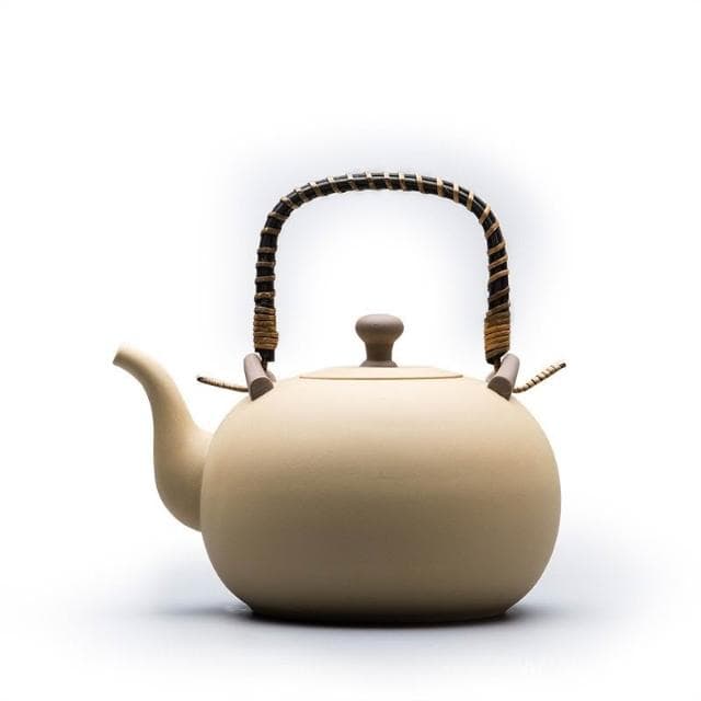 優選（破損補發）日式紫砂提樑壺煮茶壺陶瓷燒水壺煮茶器陶壺炭爐大號傢用功夫茶具
