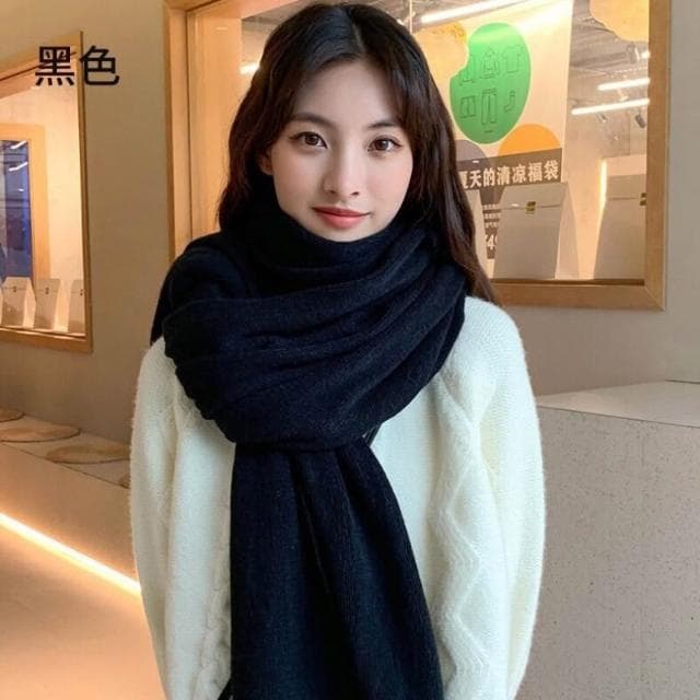 仿羊絨加厚保暖圍巾《J.Y》圍巾 素色圍巾 男圍巾 女圍巾 聖誕節禮物 秋冬必備 百搭
