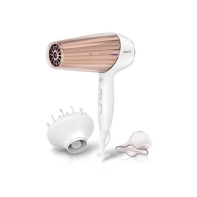 【Philips 飛利浦】智慧溫控天使光護髮吹風機 附烘罩 HP8280/01