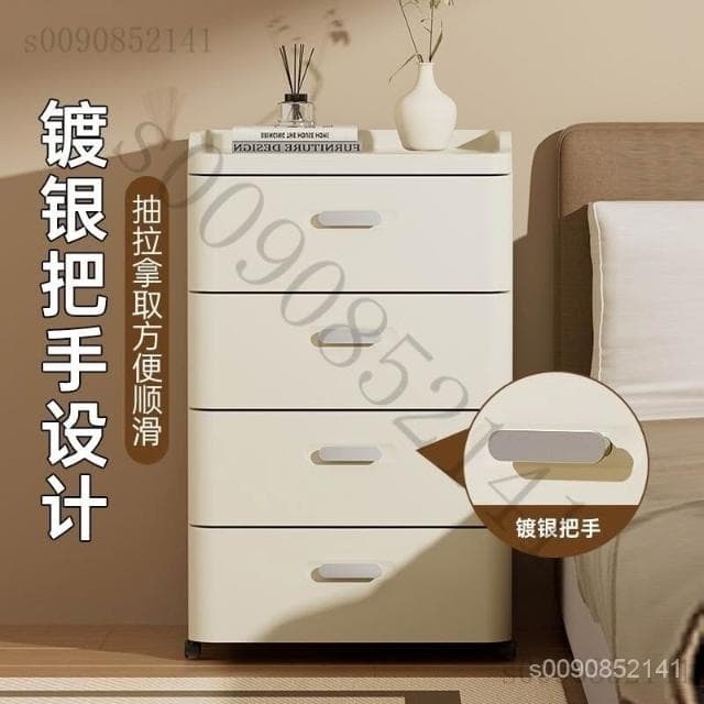 免安裝收納櫃帶抽屜臥室床頭櫃傢用衣櫃嬰兒寶寶衣服衣物置物櫃子