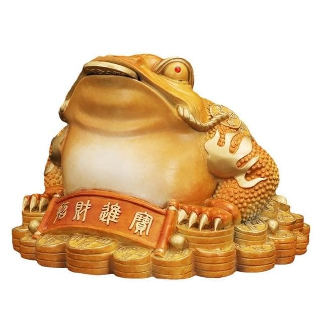 招財金蟾黃銅擺件招財進寶蟾蜍家居玄關銅擺飾店鋪開業送禮裝飾品
