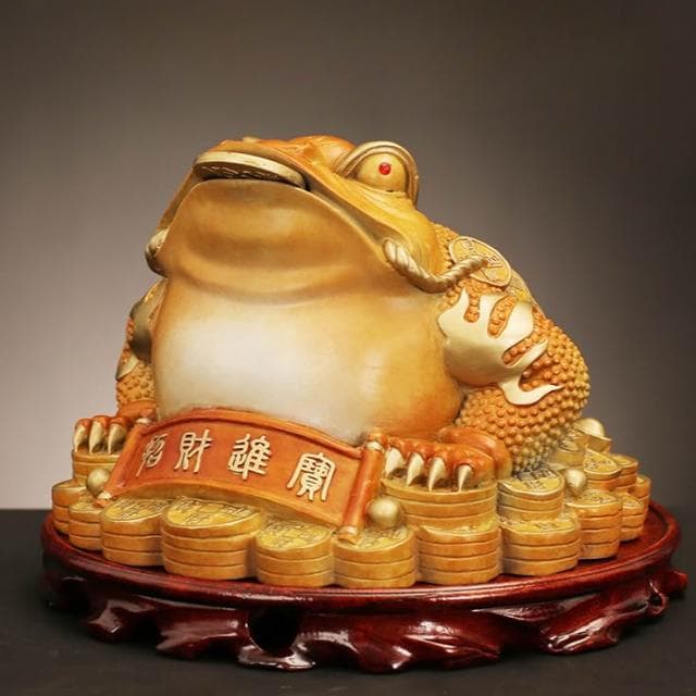 招財金蟾黃銅擺件招財進寶蟾蜍家居玄關銅擺飾店鋪開業送禮裝飾品