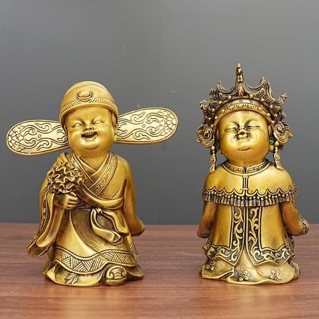 新婚禮物創意個性浪漫結婚娃娃天生一對金童玉女閨蜜結婚禮物擺件