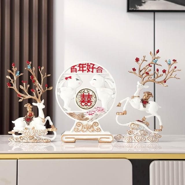 客廳玄關酒櫃擺件家居裝飾品新人情侶新婚禮物送訂婚閨蜜結婚禮品