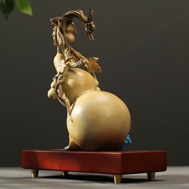 福祿擺件家居玄關裝飾品茶桌新中式葫蘆創意喬遷禮物辦公室銅擺飾