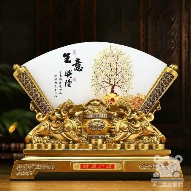 宅配免運 玄關擺飾 屏風招財擺飾 開幕送禮 風水招財 聚寶盆 開運招財擺飾 入厝禮物 金蟾聚寶盆 風水擺件 FIH07