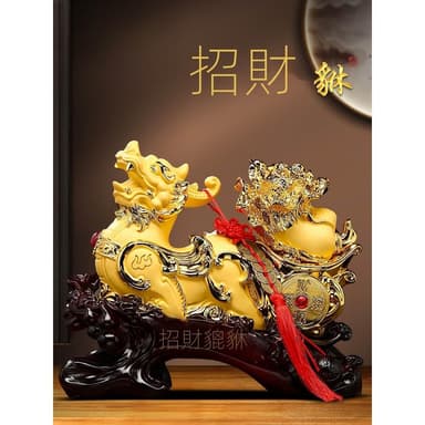 招財貔貅白菜擺件客廳玄關辦公室前臺店鋪收銀臺裝飾品開業禮物