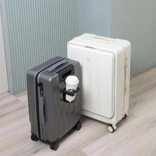 前開口行李箱女萬向輪旅行箱18寸可擴展托運拉杆箱登機箱包男旅行