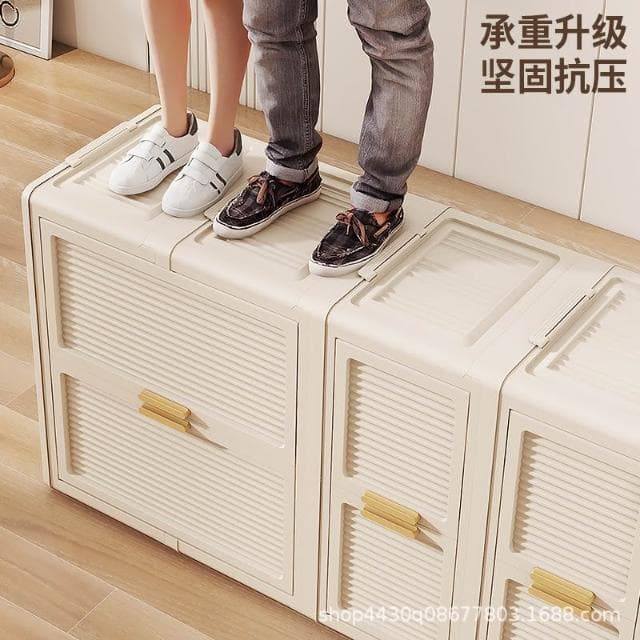 免安裝寶寶衣櫃兒童衣服整理箱嬰兒小衣櫥塑膠家用折疊收納儲物櫃