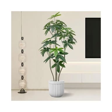 發財樹仿 真綠植 高端輕奢植物 客廳裝飾植物 落地擺件植物 室內盆栽 假樹仿真花擺設
