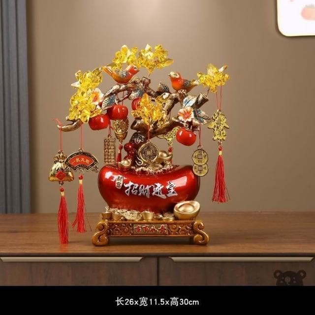 柿柿如意葫蘆擺件 免運 玄關擺飾 風水擺件 玄關擺件 入厝禮物 招財擺件 客廳裝飾品 招財擺飾喬遷新居禮品TIH