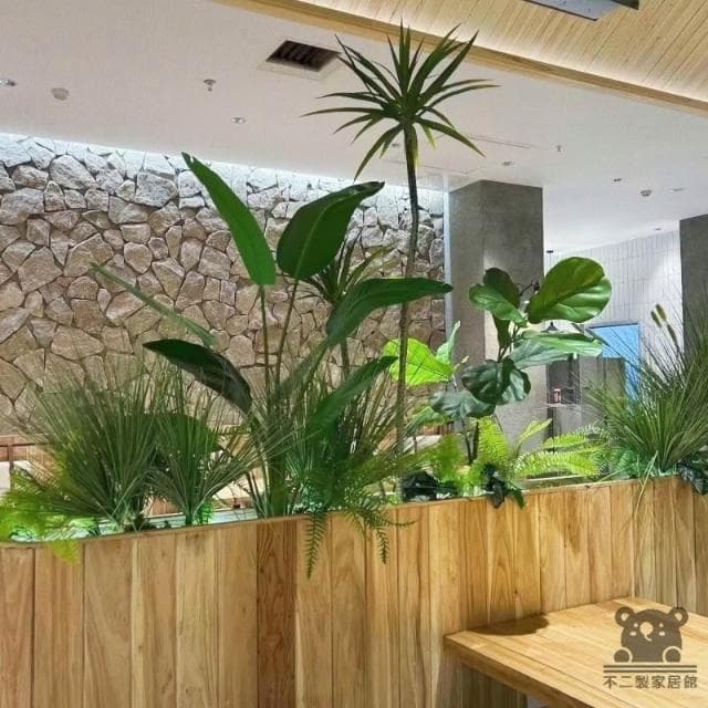 復古仿真 宅配免運 仿真盆栽 大型落地仿生綠植 輕奢設計 景觀櫥窗裝飾 盆景擺件 大型網紅櫥窗裝飾 綠化植物LLH